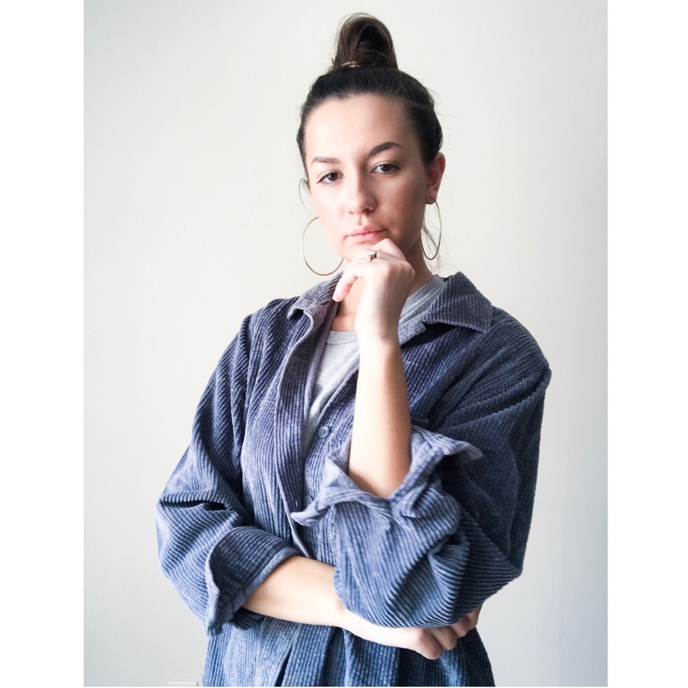 Blue/gray Corduroy jacket